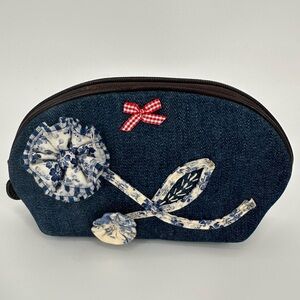 Vintage Brighton Denim Makeup Pouch